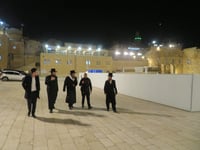 האדמו"ר מביאלה בית שמש בתפילה בכותל המערבי