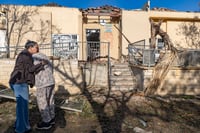 זירת הפגיעה בדימונה, הבוקר