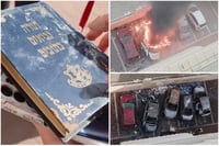 נס בפתח תקווה: התנ"ך נשאר שלם בתוך הרכב שספג פגיעה ונשרף כליל • צפו