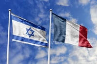 דגלי צרפת וישראל