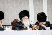 הגר"ש אלתר במוצאי שב"ק בבורו פארק