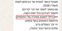 מבוכה: הטעות בהודעה שנשלחה ממשרד הביטחון למשפחות השכולות