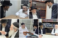 יו"ר 'דגל התורה' ח"כ משה גפני אצל חלק מחברי המועצת, השבוע