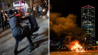 מימין: הפגנות המגזר האתיופי, משמאל: הפגנה חרדית
