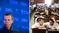 מימין: לומדי תורה, משמאל: עמית סגל
