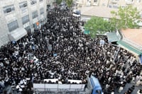 עצרת של 'העדה החרדית' בכיכר השבת - ארכיון