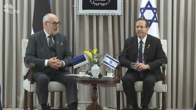 הנשיא הרצוג עם נשיא אסטוניה