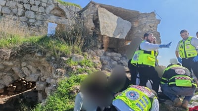 תקרת בטון קרסה במבנה הנטוש באמצע הטיול; 5 נפצעו