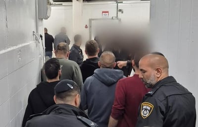 מעצר השבח"ים באולמות בבני ברק
