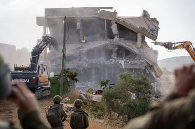 הריסת מבנים לא חוקיים בכפר הערבי ברוכין