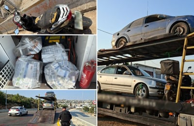 רכבים גנובים, סיגריות מוברחות ועוד | הפעילות להגברת המשילות ביו"ש