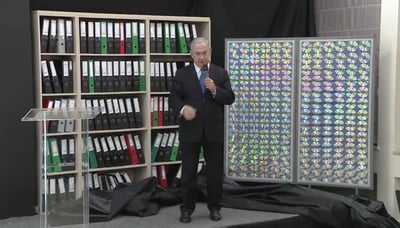 נתניהו חושף את מאגר הדיסקים