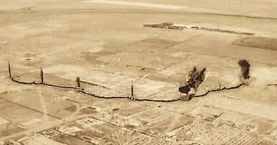 מראות מחאן יונס שלא נראו מזה זמן: מנהרת הענק מופגזת בשניות | תיעוד מדהים מהאוויר