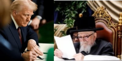 הנשיא טראמפ - האדמו"ר מסקווירא
