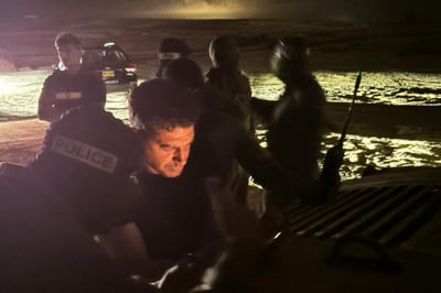 השר שיקלי במהלך הסיור בגבול מצרים