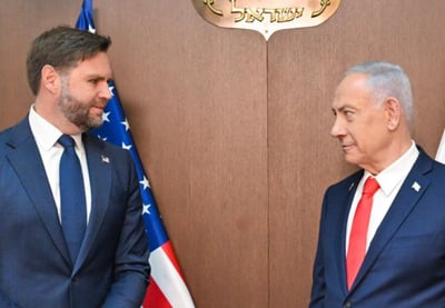 נתניהו וסגן הנשיא ואנס