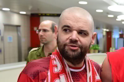 איתן הורן ביום שחרורו