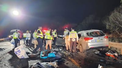 זירת התאונה המחרידה