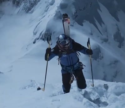 בלי חמצן הגולש הפולני הקיצוני אנדז'יי ברגיל  - מעפיל לפסגה