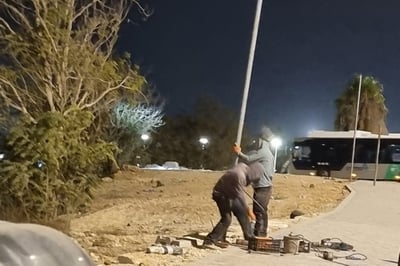 התקנת עמודי העירוב החדש