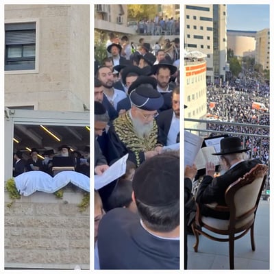 גדולי הרבנים בעצרת בירושלים