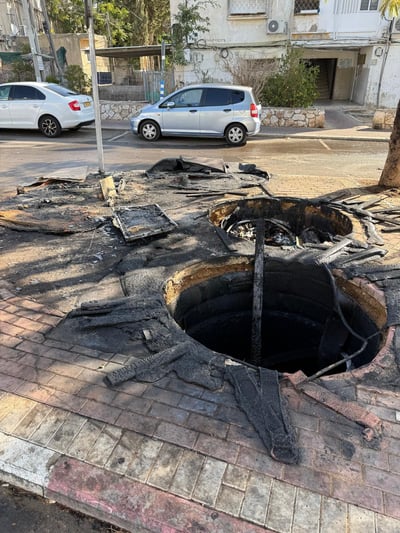 אחד ממוקדי השריפה