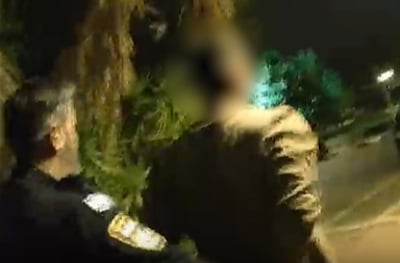 תיעוד המעצר הדרמטי: כך לכדו השוטרים את גנבי הרכב מחברון