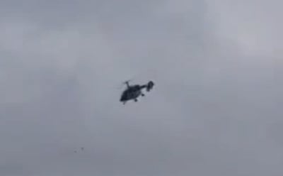 המסוק מתרסק