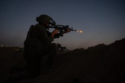 פעילות כוחות צוות הקרב של חטיבת הראל (10) במרחב הקו הצהוב בחאן יונס