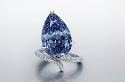 במחיר עצום, אך עם ירידת ערך. היהלום הכחול