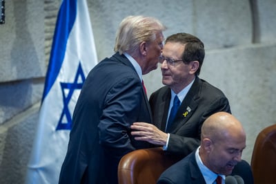 הרצוג וטראמפ, בכנסת