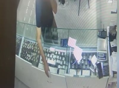 תיעוד מגניבת התכשיטים