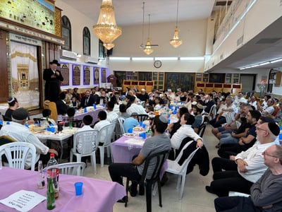 סיום מסכת בקהילת 'בית יוסף' בגבעתיים