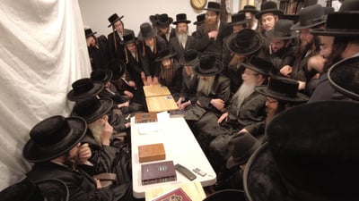 האדמו"ר מטאהש בנילום אבלים אצל האדמו"ר מזידיטשויב פרעמיסלא