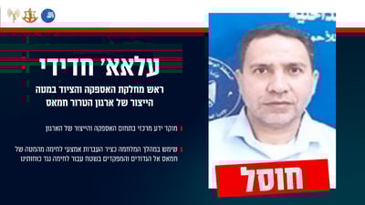 המחבל שחוסל בידי שב"כ וצה"ל