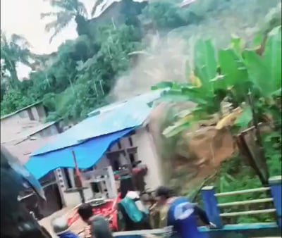 מפולות בוץ אימתניות באינדונזיה