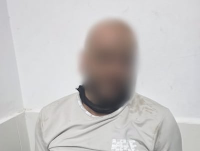 החשוד אחרי שנתפס