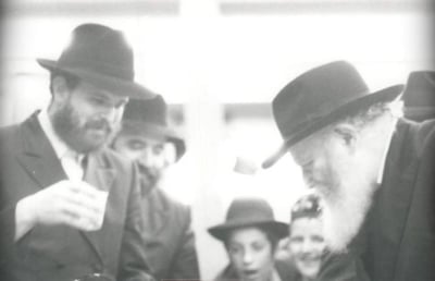 הרב הלברשטאם אצל הרבי