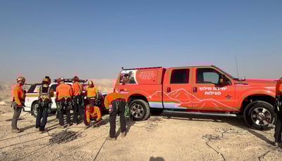 היערכות יחידת החילוץ מגילות ים-המלח (מחוז ש"י)