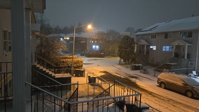 שלג ראשון בארה"ב 