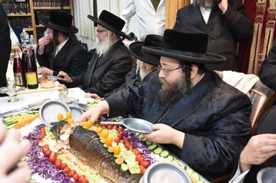 הילולא קדישא בצאנז ז'מיגרד 