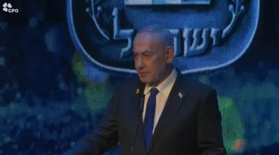 נתניהו בהדלקת נר חנוכה במכללה הלאומית לשוטרים