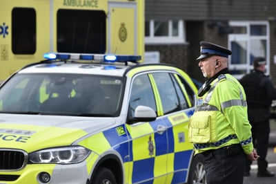 שוטר במשטרת בריטניה. אילוסטרציה