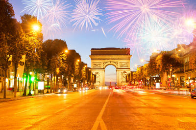 אין חגיגות. שדרת השאנז אליזה בפריז