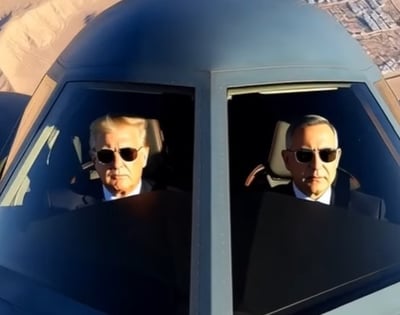 לשכת ראש הממשלה בסרטון AI חריג: נתניהו וטראמפ מפציצים באיראן