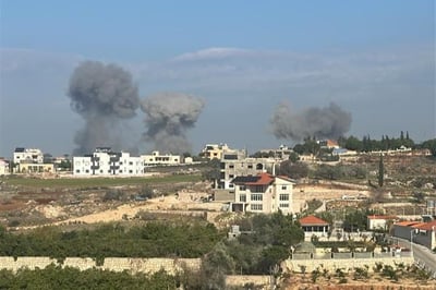 צה"ל תקף אתרי שיגור של חיזבאללה בדרום לבנון | תיעוד