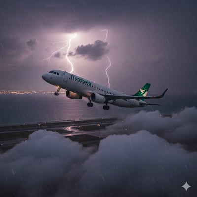 מטוס קרוב לנחיתה