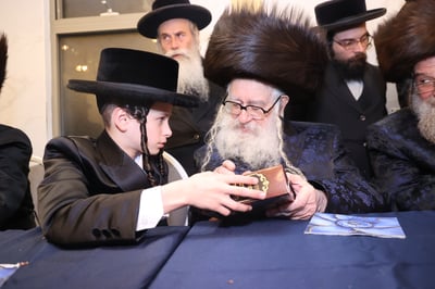 שמחת בר המצווה לנין האדמו"ר ממשכנות הרועים