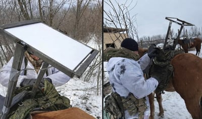 הציוד יוצא הדופן על הסוסים