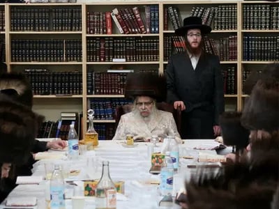 האדמו"ר מסאטמר בסעודה שלישית